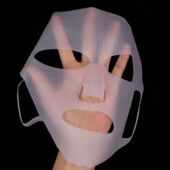 3D Daugkartinio naudojimo Silicio Kaukė Apima Turėtojas Veido Kaukė Garo Apsaugo nuo Garavimo Drėkinantis Veido Priežiūra TSLM1