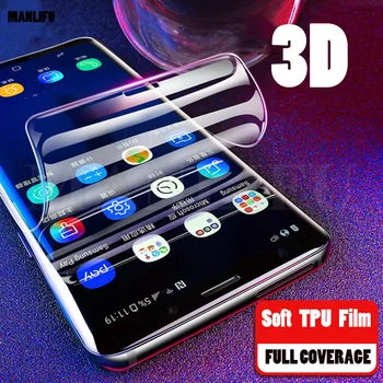 3D Pilnas draudimas Ekrano apsaugos Redmi Pastaba 9S 8 Pro 7 Minkštos TPU Silikono Hidrogelio Kino Xiaomi Poco X3 M3 Mi 10T Pastaba 10 Lite