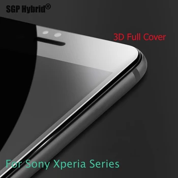 3D Pilnas draudimas Sony Xperia Xa1 Atveju Grūdintas Stiklas Sony Xperia XA1 Dual G3112 Screen Protector, Grūdinto stiklo Apsauginė Plėvelė