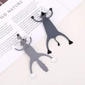 3D Stereo Gražių Animacinių filmų Gyvūnų Žymą Cute Kačių, Triušių Juokinga Studentų Vaikai Mokyklos Raštinės reikmenys Dovana