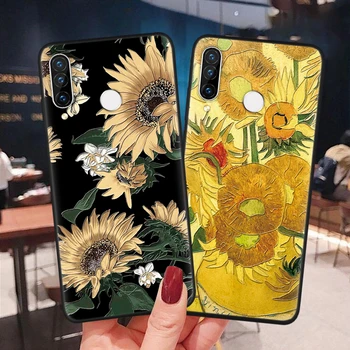 3D Įspausti Atveju Huawei Honor X10 9A 9S 8X 9X 10i 20 10 9 P40 30 P20 Lite Pro Y6 Y7 Y9 P Smart 2019 2020 Gėlių Silicon Cover