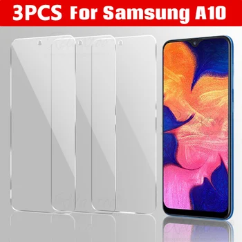 3Pcs Grūdintas Stiklas Samsung Galaxy A10 10 A105F Screen Protector For Samsung a10 sm-105f a10s sm-107f apsauginės Plėvelės 9H