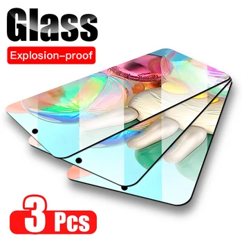 3Pcs Grūdintas Stiklas Samsung Galaxy S20FE S10 Note10 Lite A01 A21S A41 A51 A71 A42 A10 A20E A30 A50 Screen Protector Stiklo