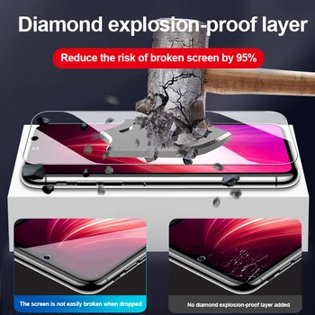 3PCS Visiškai Padengti Grūdinto Stiklo Xiaomi Redmi Pastaba 8 7 9 5 Pro Max 9S 8T Ekrano apsaugos Redmi 7 8 K20 Pro Stiklo Filmas HD