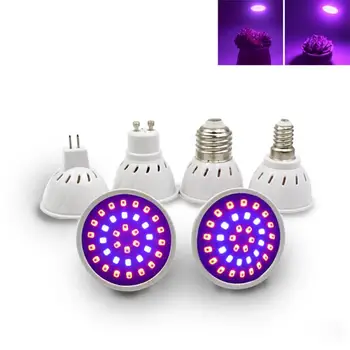 3W LED Lemputė Augalų Augimą, Šviesa, E27 E14 GU10 MR16 110V, 220V Visą Spektrą Patalpų Augalų Šviesos Augalai ir Daržovės
