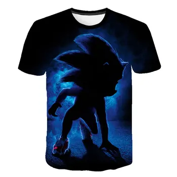 4 Iki 14 Metų Vaikų Drabužių Sonic Youth marškinėliai Vaikams Drabužių Sonic the Hedgehog, t-marškinėliai Kūdikių Berniukų Drabužius Mergina Marškinėliai