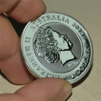 40% nuolaida! Vienas Gabalas Australija Kukabaros 1oz Silver Padengtą Vienas Doleris Trojos Uncijos Monetos