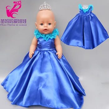 40cm 43cm naujas gimęs Kūdikis Lėlės rausva nuotakos suknelė 18 Colių Amerikos OG mergina Lėlės suknelė su karūna vaikų žaislai nešioja