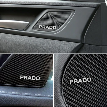 4pcs Modifikacija, Toyota PRADO aliuminio garso dekoratyviniai lipdukai modifikuoti priedai apdaila