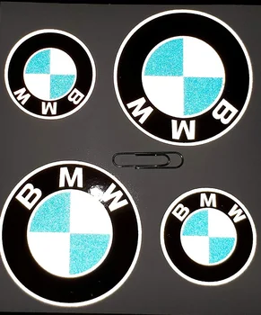 4X Lipdukas Atspindintis suderinamas su BMW Aukštos Kokybės Motociklų Lipdukas, Klijais, Vynil Moto Šalmas