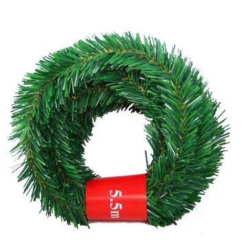 5.5 m, Pušies Kalėdinė Girlianda Dekoratyvinis Green Christmas Garland Dirbtinės Kalėdų Medžio Rotango Reklama Apdailos Kalėdos Nauji Metai Dekoras