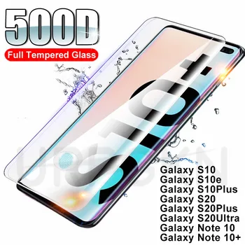 500D Grūdintas Stiklas Ant Samsung Galaxy S10 S20 Plius S10E S20 Ultra Stiklo Screen Protector Pastaba 10 20 Pro Lite Apsauginės Plėvelės