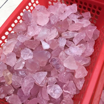 50G Natūralių Pink Rose Kvarco Kristalo Šiurkštus Akmens Pavyzdys Gydymo kristalų meilės gamtiniai akmenys ir mineralai, žuvų bakas akmens
