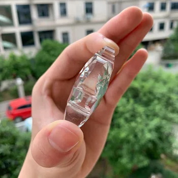 50mm Suncatcher Kinijos Mazgas Pakabučiai Stiklas skaidrus Kristalų Liustra Prizmės Dalys Kabo Dekoro Šalies Liustra Jungtys