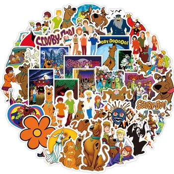 50PCS Animacinių filmų Anime Scooby-Doo Lipdukai Vandeniui Riedlentė Motociklo Gitara Bagažo Nešiojamas Dviračių Lipdukas Vaikams, Žaislai