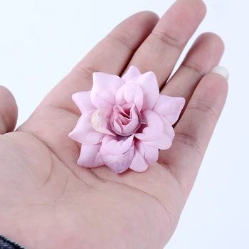 50PCS/DAUG 4.5 CM Mini Rose Dirbtinių Gėlių Galvos Vestuves Apdaila 