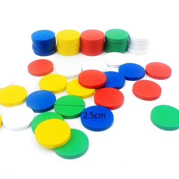 50Pcs/Daug Montessori Medžiagas Medinių Žaislų Spalvų Prasme Raundų Blokai Kūdikių Matematikos Žaislai, ankstyvuoju Vystymosi Mokymo priemones Švietimo