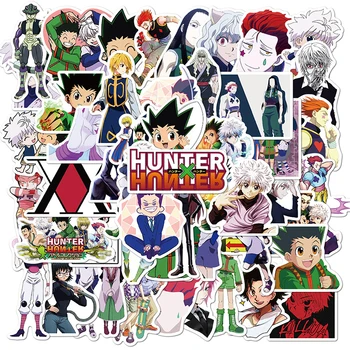 50pcs Naujas Hunter x Hunter Vinilo Lipdukai, Nešiojamas Raštinės reikmenys Riedlentė PS4 Gitara Lipdukas Šalmo Klasikinis Vaikų Anime Lipdukas