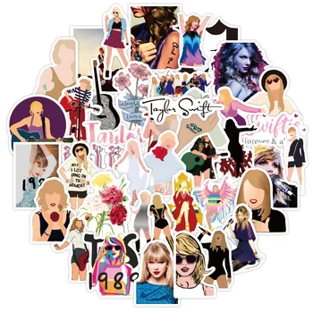 52 Vnt Dainininkė Taylor Swift, Grafiti, Lipdukai, Nešiojamas Bagažo Kompiuterio Šalmas Telefono 