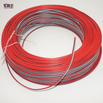 5m/10m/20m/50 metrų 3pin pratęstas kabelis 22 AWG led juostelės, vielos pratęsti jungtis konservų Vielos elektronikos vielos prisijungti prower