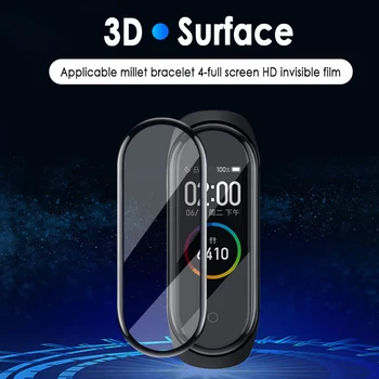 5VNT Screen Protector, Stiklo XiaoMi Mi Juosta 5 Miband 5 Minkšta Stiklo Fcured Smart Wistband PET Apsauginės Plėvelės Xiaomi Juosta 5