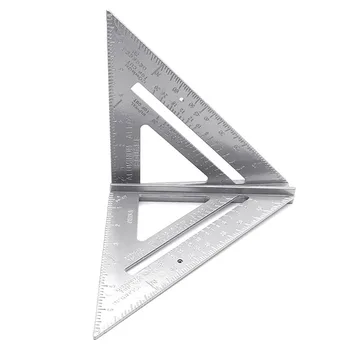 7inch Aliuminio Lydinio Trikampio Kampas Matlankis Matavimo Liniuote, medžio Apdirbimo Įrankis
