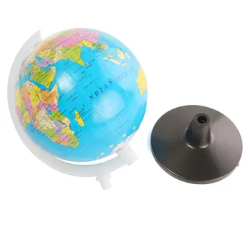 8,5 cm Plastiko Mini Pasaulio Pasaulio Žemėlapį Su Pasukamas Stovas Geografija Montessori Švietimo Žaislai, Vaikų Vaikas Dovana anglų kalba