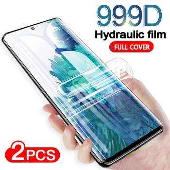 999D Screen Protector For Samsung Galaxy S10 S9 S8 S20 Plius Pilnas Minkšta Plėvelė Samsung A10 A20 A30 A40 A50 A60 A70 Filmas Ne Stiklo