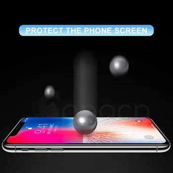 99D Apsaugos Grūdintas Stiklas Ant iPhone 6 6s 7 8 Plus X 10 Stiklo Screen Protector, Minkštas Kraštas Lenktas iPhone XR XS MAX