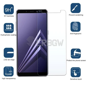 9D Apsauginis Stiklas Ant Samsung Galaxy A6 A8 J4 J6 Plius 2018 A5 A7 A9 J2 J7 J8 2018 Grūdintas Stiklas Screen Protector Filmas