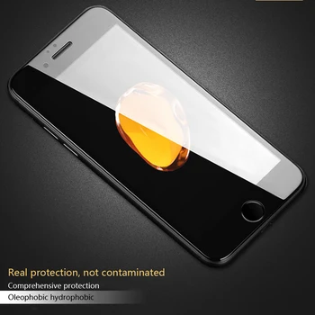 9D Lenkta Kraštas Grūdintas Stiklas Apple iPhone 6S 6 7 8 Plus X XS XR Xs Max Screen Protector Saugos Apsauginė Stiklo Plėvelė Atveju