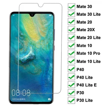 9H Grūdintas Stiklas Huawei Mate 30 20 10 Lite 20X Screen Protector, Huawei 30 P40 Lite E P Smart Z 2019 Apsauginės Stiklo Plėvelės