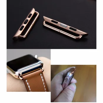 Adapteris, Skirtas Apple Watch band 44mm/40mm iwatch 42mm/38mm Nerūdijančio Plieno jungtis Reikmenys applewatch serie 5 4 3 6 SE