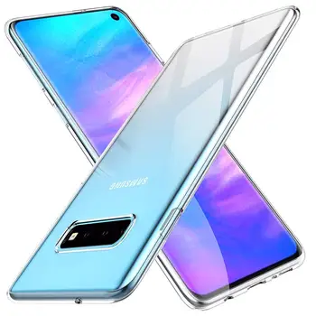 Aišku, Telefono dėklas, Skirtas Samsung Galaxy S10 Lite S10e S 10 5G S10+ Plius Galinį Telefono Dangtelį Ultra Plonas Minkštas Skaidrios Silikoninės Atvejais