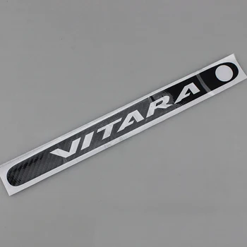 Anglies Pluošto Galinis Stabdžių Šviesos Apdailos Dangtelį Lipdukai Atveju Suzuki Vitara Automobilių Stilius Papildomų Stabdžių Šviesos Lipdukas