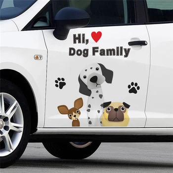 Animacinių filmų šunys leteną sienų lipdukai vaikams kambariai automobilio duris namų dekoro pvc gyvūnų sienų lipdukai 