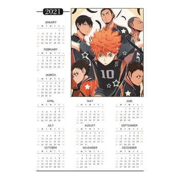 Anime Haikyuu!! Sienos Plakatas Tyrimas Kambarį Namų Dekoro 2021 Metų Kalendorius Sienos Meno Tapybos 30x42cm