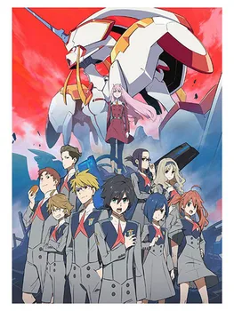 Anime, Manga Darling Į Franxx Sienos Plakatas Pažymėkite Tapybos Nuotrauka Cartoon Anime Meno Tapetai, Lipdukai, Plakatai 30*42cm