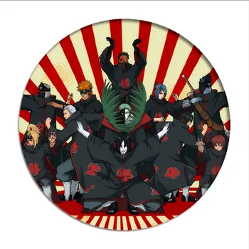 Anime Naruto Cosplay Emblemos Akatsuki Nariai Uchiha Itachi Sagės Smeigtukai Piktogramą Surinkimo Breastpin už Kuprinės, Drabužių Puošimas