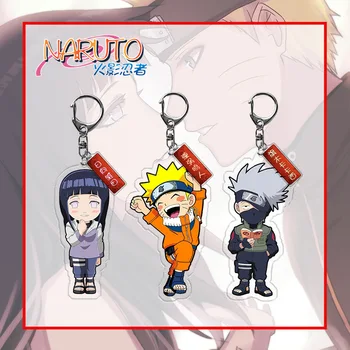 Anime Naruto Key Chain Cosplay Ženklelis Reikmenys, Akrilo Animacinių Filmų Mielas Uchiha Itachi Akatsuki Pakabukas Keychian Dovana