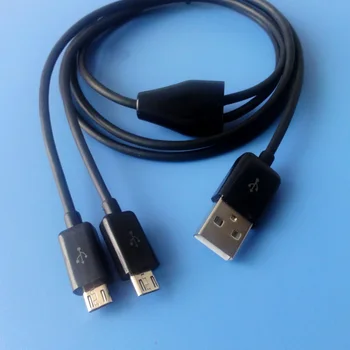ANMONE 1 IKI 2 Micro USB Kabelis 2 In 1 