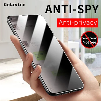 Anti Spy Grūdintas Stiklas huawei 30 lite p20 pro p smart plus 2019 Privacy Screen Protector nova 3 3i 3e 4e 5t Apsaugoti Plėvele
