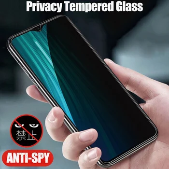 Anti-Spy Grūdintas Stiklas Xiaomi Redmi Pastaba 8 Pro 8A Anti-Peeping Ekrano apsaugos Redmi 9 Pastaba Pro s 9s 9A tamsinti stiklai