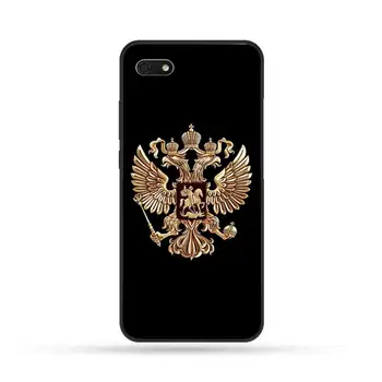 Armėnijos, Albanijos, Rusijos vėliava, Herbas Dangtelis Juodas Minkštas Apvalkalas Telefoną Atveju Huawei Honor 7C, 7A 8X 8A 9 10 10i Lite 20 NOVA 3i 3e