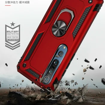 Atsparus smūgiams Atveju Xiaomi Redmi Pastaba 9S 9 7 Pro Max Atveju 9 S Armor Magneto Laikiklio Dangtelis Xiaomi Mi 10 9T Pro MI 9 Bamperis Atveju