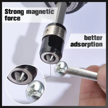 Atsuktuvas Magnetinis Žiedas Magnetinis Žiedas Atsuktuvų antgaliai antikorozinės Stiprus Magnetizer Phillips grąžtas Magnetinis Žiedas