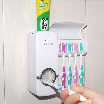 Automatinis dantų Pasta Squeezer Vonios kambarys Dulkėms dantų šepetėlį Turėtojas Stovi Paskirstytojo Siurbimo Sienos Plovimo Rinkinį Vonios Produktus TXTB1
