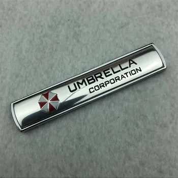 Automobilio stilius 3D Aliuminio lydinio Umbrella korporacijos automobilių lipdukai lipdukai, emblemos papuošalai ženklelis auto priedai
