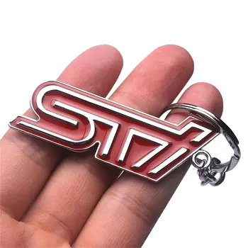 Automobilio Stilius STI logotipą, Metalo, raktų žiedas 
