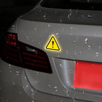 Automobilių Atspindinčiu Trikampiu Įspėjimo Lipdukas Galiniai Kėbulo Saugos Lipdukas Automotie Motociklo Apdailos Decal Priedai